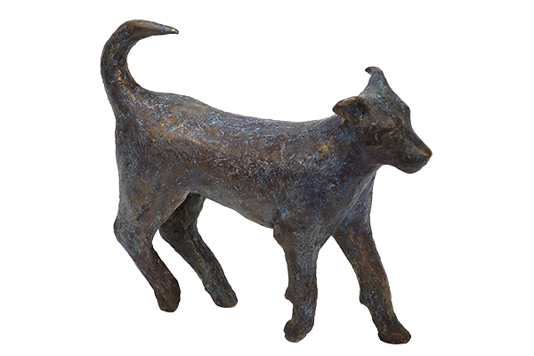 Dog Bronze Sculpture by Angeles Guzman